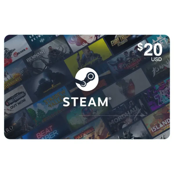 $20 Steam Gift Card (US) – Fast Digital Email Delivery for Steam Wallet Credit